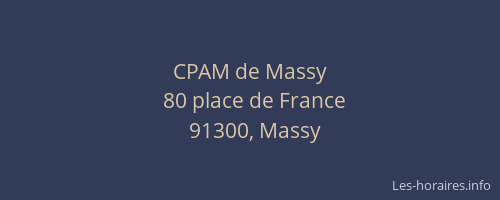 CPAM de Massy