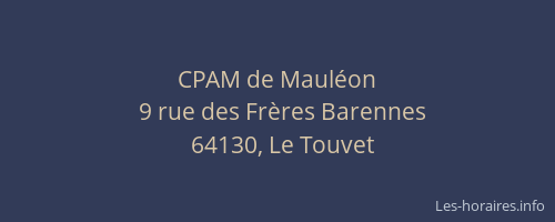CPAM de Mauléon