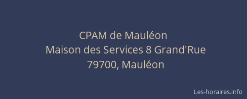 CPAM de Mauléon
