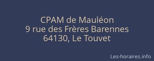 CPAM de Mauléon