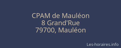 CPAM de Mauléon