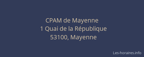 CPAM de Mayenne