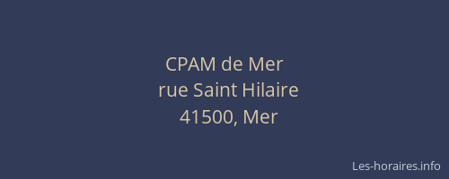 CPAM de Mer