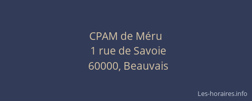 CPAM de Méru