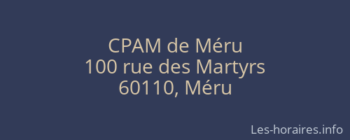 CPAM de Méru
