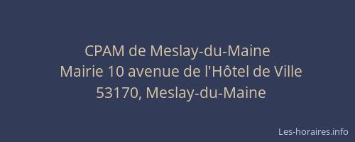 CPAM de Meslay-du-Maine