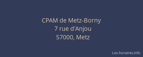 CPAM de Metz-Borny