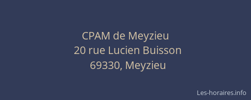 CPAM de Meyzieu