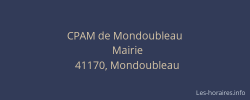 CPAM de Mondoubleau