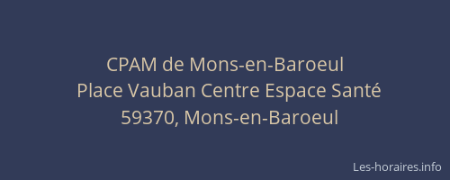 CPAM de Mons-en-Baroeul