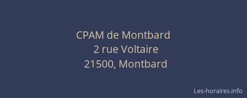 CPAM de Montbard