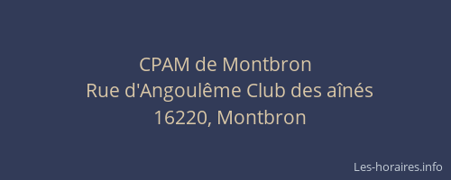 CPAM de Montbron