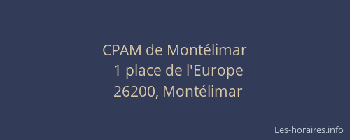 CPAM de Montélimar