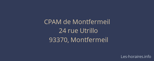 CPAM de Montfermeil
