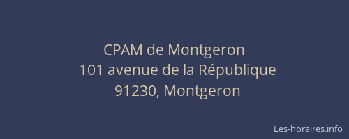 CPAM de Montgeron