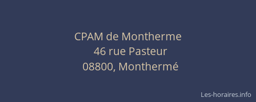 CPAM de Montherme