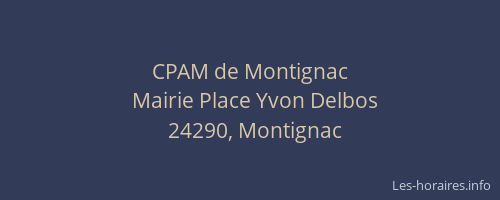 CPAM de Montignac