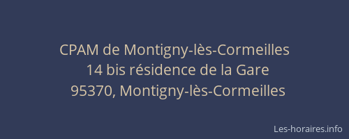 CPAM de Montigny-lès-Cormeilles