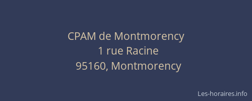 CPAM de Montmorency