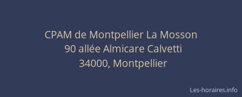 CPAM de Montpellier La Mosson