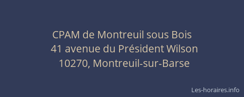 CPAM de Montreuil sous Bois