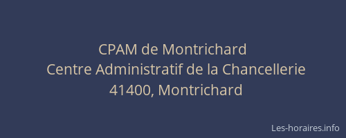 CPAM de Montrichard