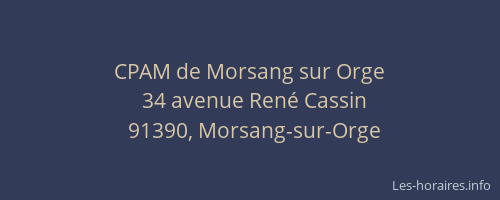 CPAM de Morsang sur Orge