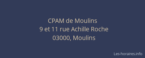 CPAM de Moulins