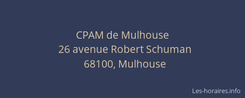 CPAM de Mulhouse