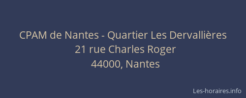 CPAM de Nantes - Quartier Les Dervallières