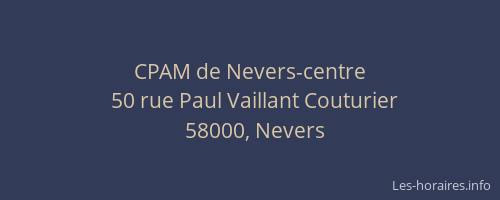 CPAM de Nevers-centre