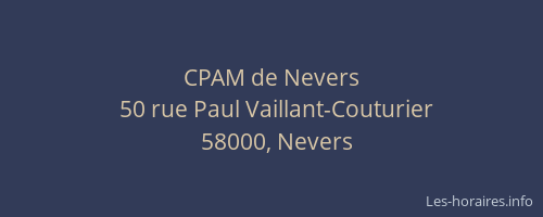 CPAM de Nevers