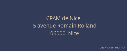 CPAM de Nice