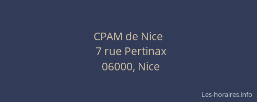 CPAM de Nice