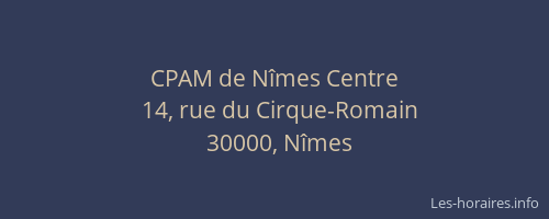 CPAM de Nîmes Centre
