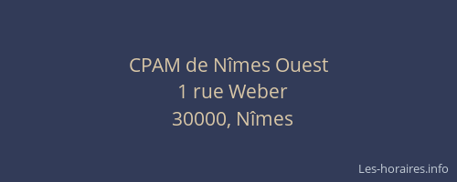 CPAM de Nîmes Ouest