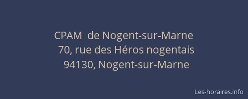 CPAM  de Nogent-sur-Marne