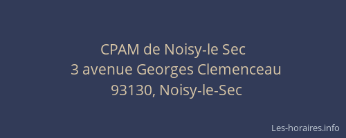 CPAM de Noisy-le Sec