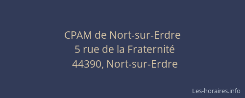 CPAM de Nort-sur-Erdre