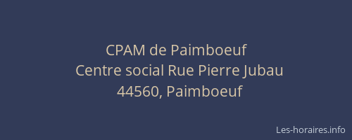 CPAM de Paimboeuf