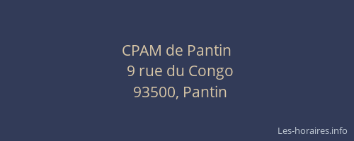 CPAM de Pantin