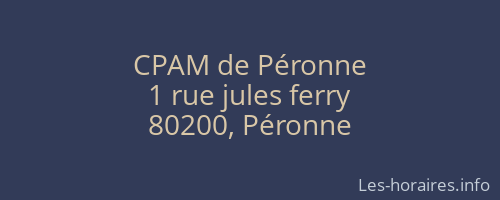 CPAM de Péronne