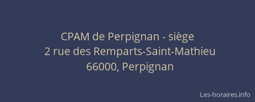 CPAM de Perpignan - siège