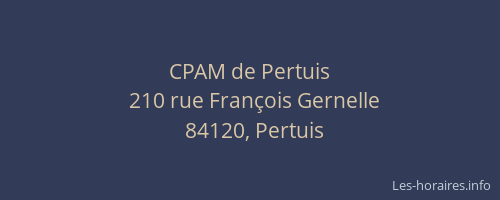 CPAM de Pertuis