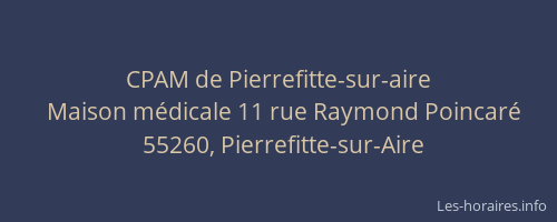 CPAM de Pierrefitte-sur-aire