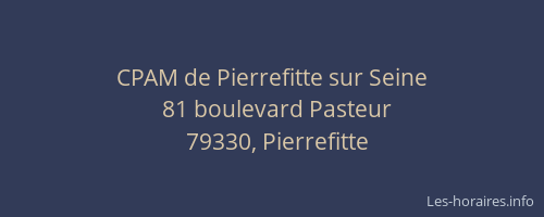CPAM de Pierrefitte sur Seine