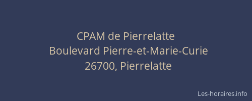 CPAM de Pierrelatte