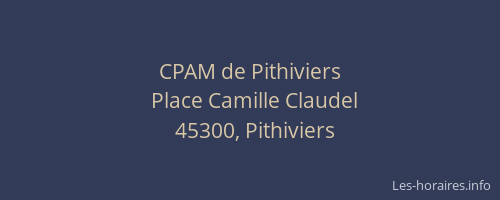 CPAM de Pithiviers