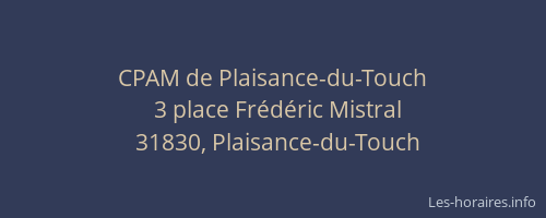 CPAM de Plaisance-du-Touch