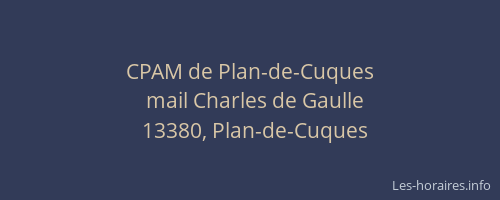 CPAM de Plan-de-Cuques